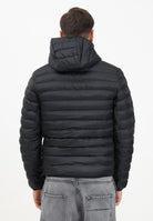 Piumino trapuntato nero da uomo con logo BH2909 031 LACOSTE 