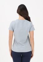 PINKO T-shirt a manica corta azzurro arona da donna con ricamo logo Love Birds 100355A339 E87 PINKO 