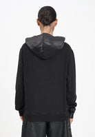 DIESEL Felpa con cappuccio nera per donna, ragazzi e bambini dal look vissuto J02492KYAZU K900 DIESEL 