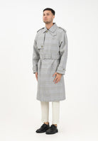 LACOSTE Trench a quadri bianco, nero e verde da uomo BH5521 6PK LACOSTE 