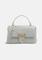 PINKO Borsa a mano Classic Love Bag Puff grigio perla da donna 100043A0GK K32Q PINKO 