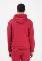 GCDS Felpa con cappuccio bordeaux per uomo e donna rifinita da logo impresso B2EW1905JD1 49 GCDS 