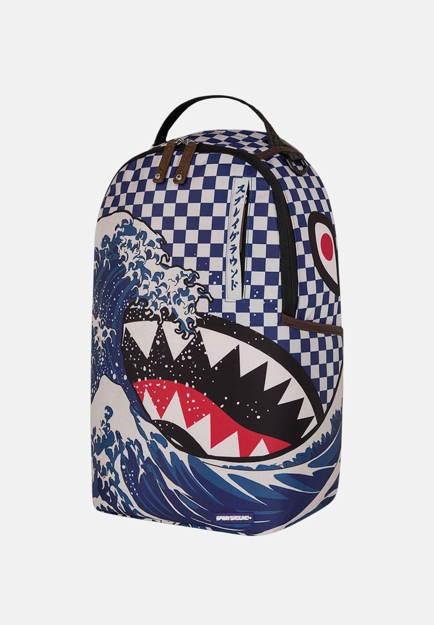 SPRAYGROUND Zaino Ichimatsu-Moyo Camokawa bianco e blu per uomo e donna 910B8810NSZ . SPRAYGROUND 