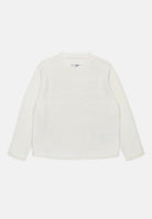 Maglione girocollo panna per donna e bambina con logo in maglia intarsiata M60705MM03G M6101 MAISON MARGIELA 