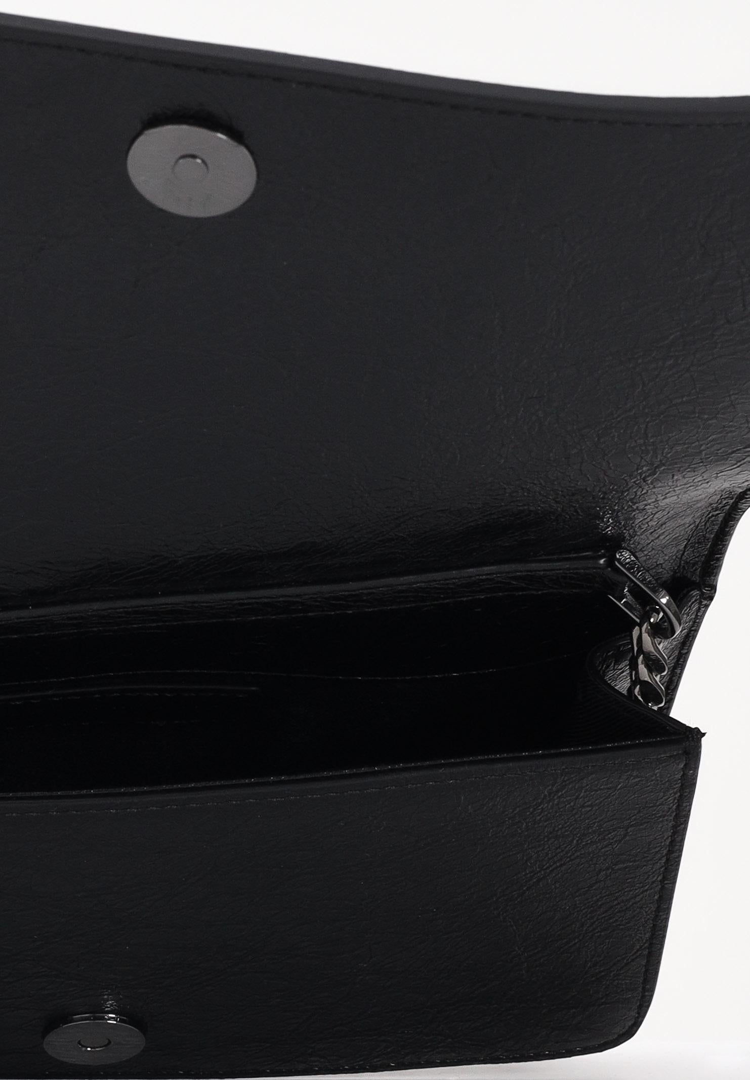 RICHMOND Borsa a tracolla nera da donna con borchie e logo RWA25235BO BL RICHMOND 