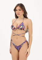MARCELO BURLON COUNTY OF MILAN Bikini multicolore da donna con stampa tropicale COMAS2608180951 . MARCELO BURLON COUNTY OF MILAN 