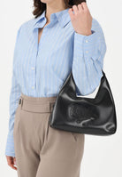 MARNI Borsa a mano Diamond nera da donna con motivo floreale ricamato M01837M00TK 0M900 MARNI 