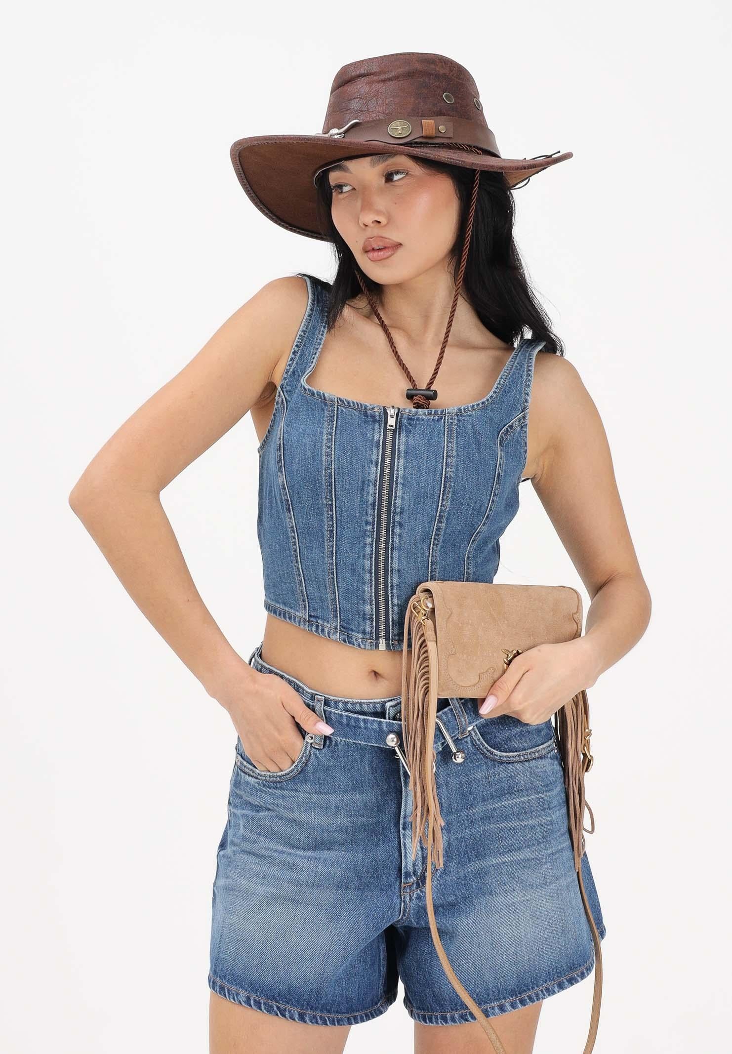 LEVI'S Top in denim medio da donna con zip 005O2-0002 . LEVI'S® 