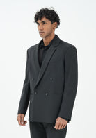 PATRIZIA PEPE Giacca doppiopetto nera da uomo con strass 5S0743A685 K102 PATRIZIA PEPE 