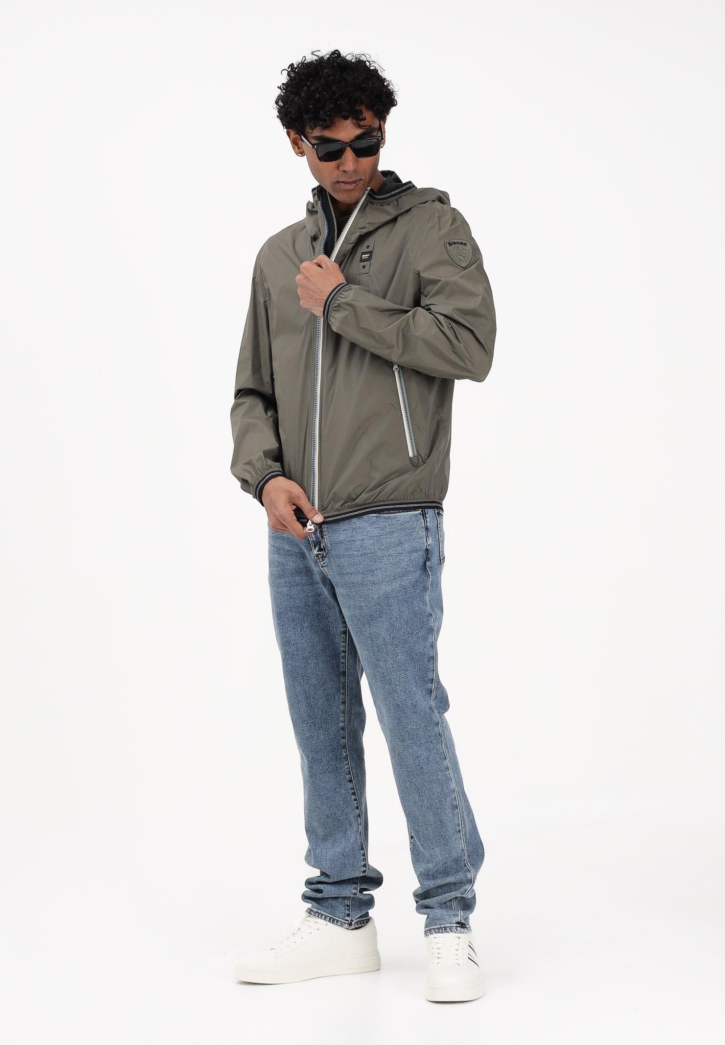 BLAUER Giacca a vento DODGE verde militare da uomo 26SBLUC11021-007111 60H BLAUER 