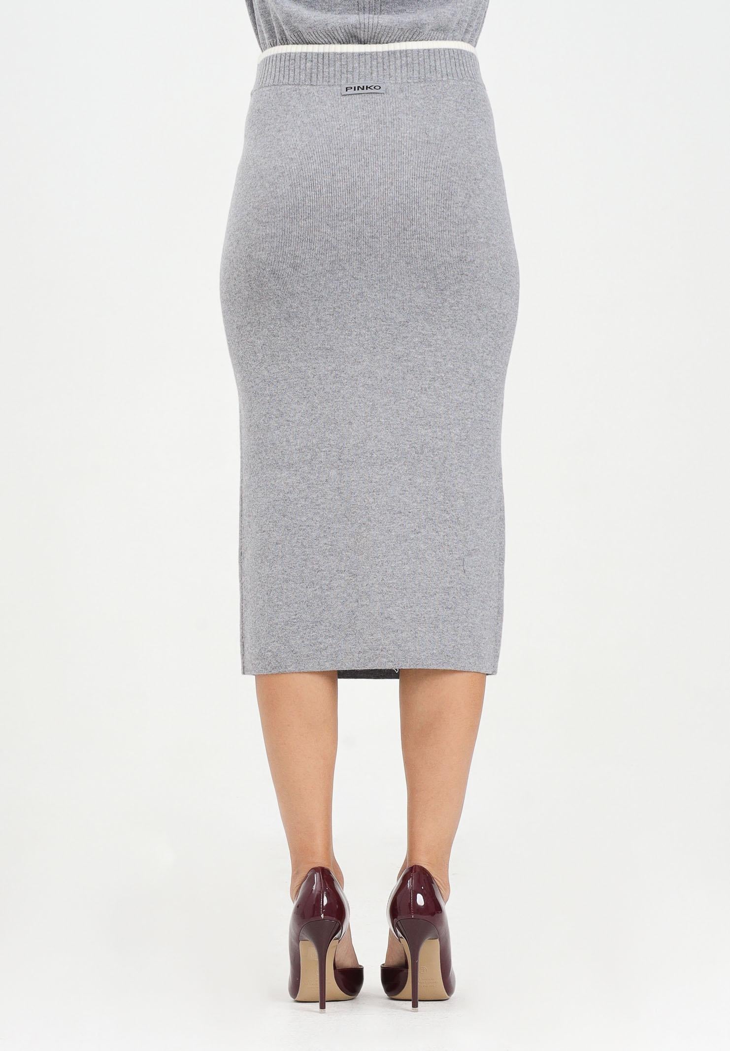 PINKO Gonna midi grigia da donna 105489A2Q9 II2 PINKO 