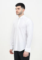 I'M BRIAN Camicia manica lunga bianca da uomo adatta per gemelli CA2939 BIANCO I'M BRIAN 