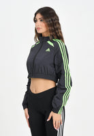 ADIDAS ORIGINALS Giacca a vento Teamgeist adicolor Cropped nera da donna JZ8273  ADIDAS ORIGINALS 