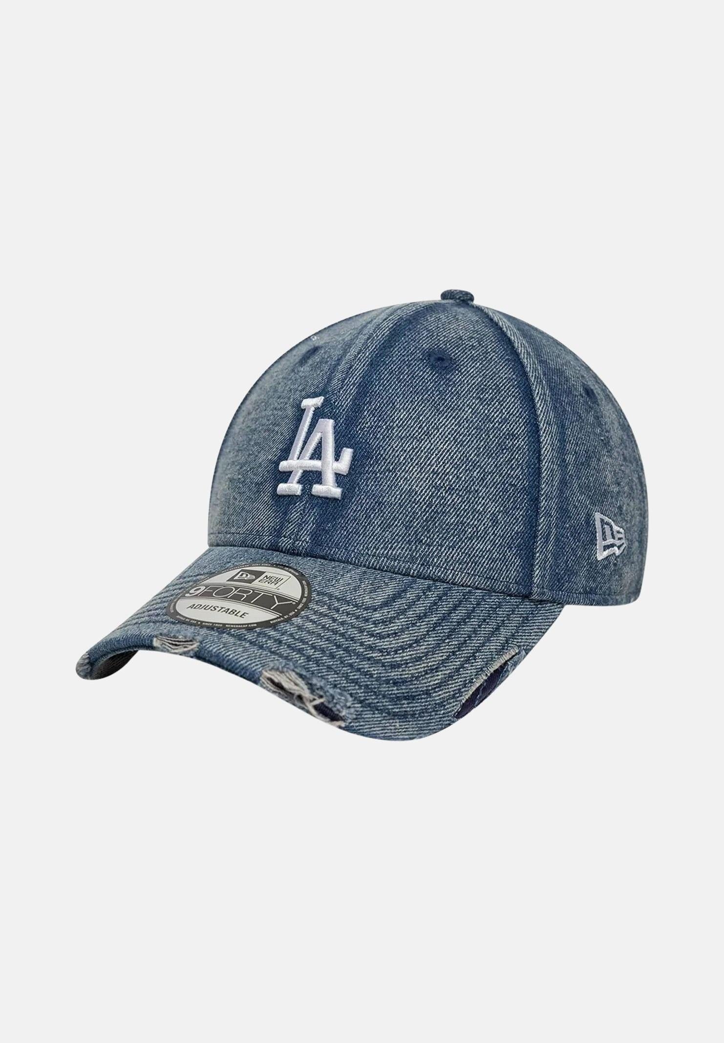 NEW ERA Cappello con visiera 9FORTY LA Dodgers MLB in denim medio per uomo e donna 60856240 . NEW ERA 