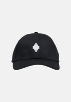 MARCELO BURLON COUNTY OF MILAN Cappello nero per uomo e donna con logo COMAF250182 . MARCELO BURLON COUNTY OF MILAN 