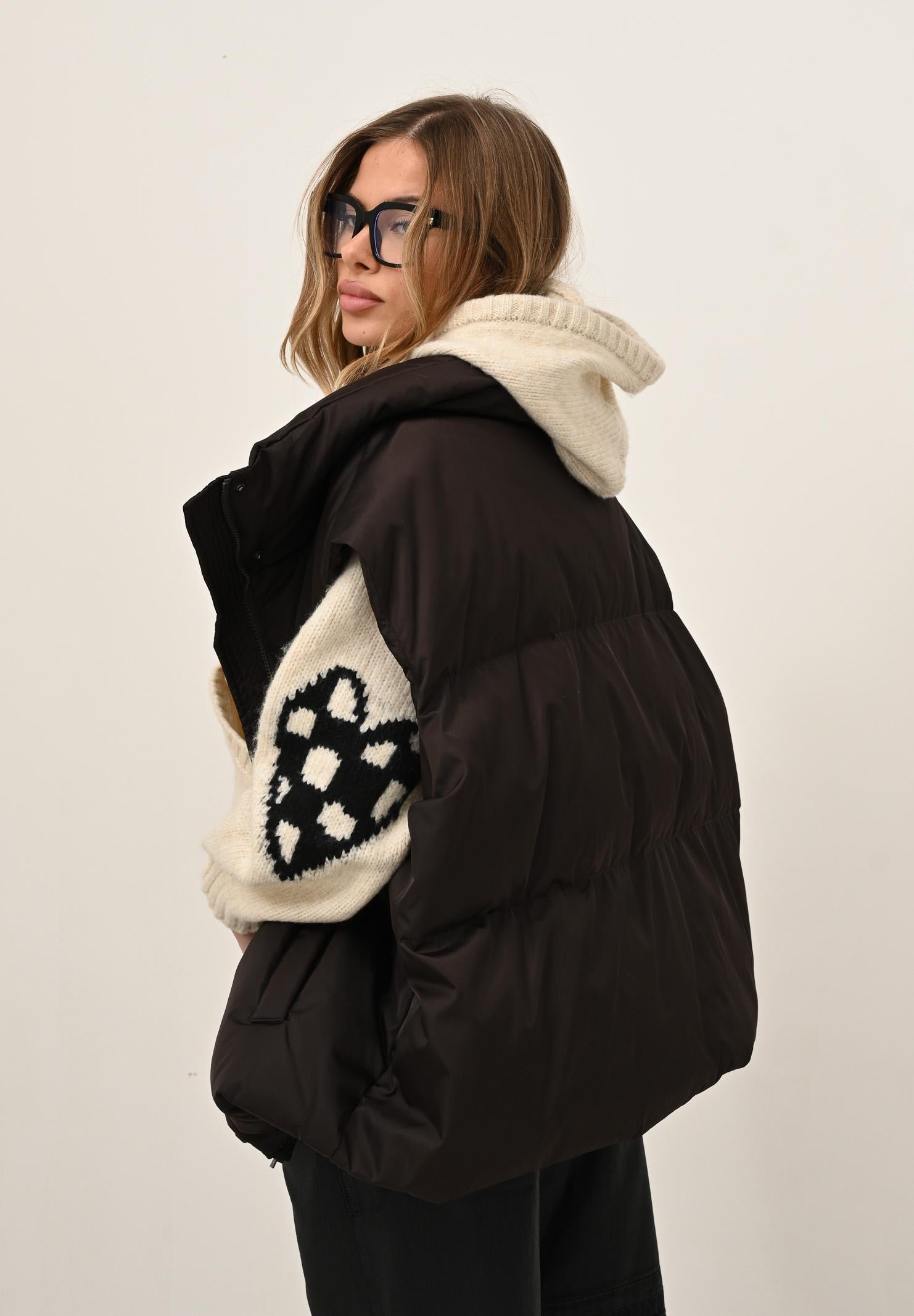 VICOLO Smanicato oversized marrone da donna TF0070 FU69 VICOLO 