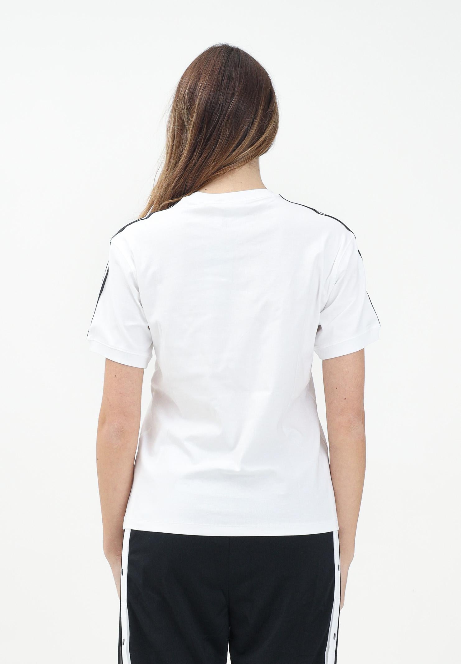 ADIDAS ORIGINALS T-shirt a manica corta 3-Stripes bianca da donna IR8051 . ADIDAS ORIGINALS 