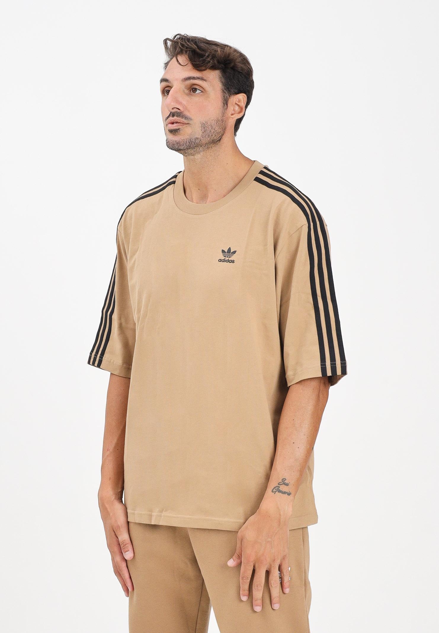ADIDAS ORIGINALS T-shirt a manica corta Adicolor Oversized beige da uomo JY1397 . ADIDAS ORIGINALS 