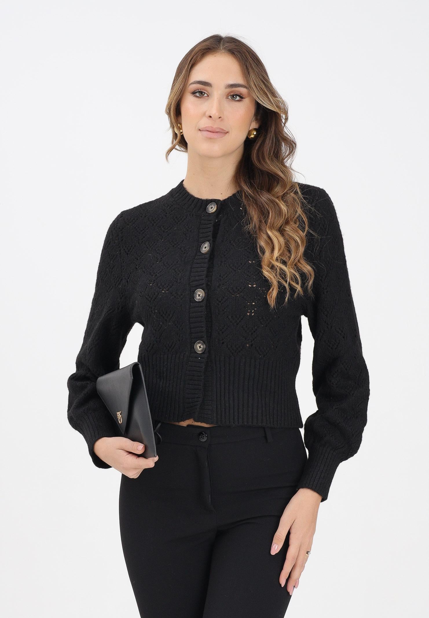JDY Cardigan corto nero da donna 15355619 Black JDY 