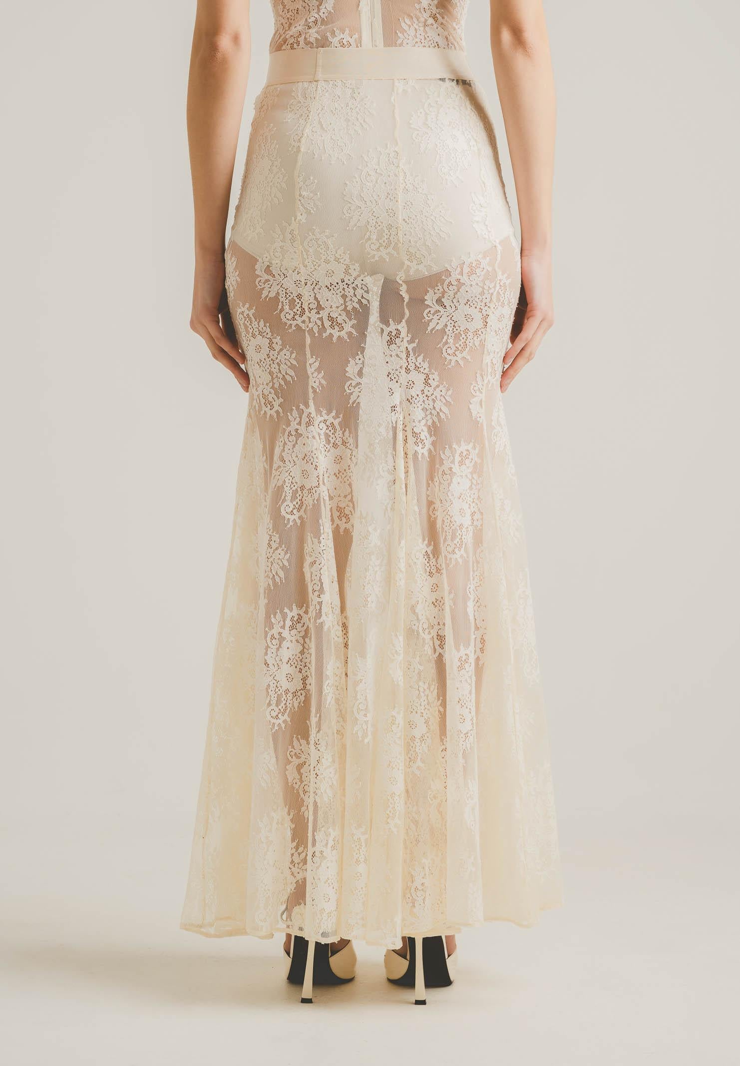 SANTAS Gonna lunga NUIT panna da donna PV2628 PA SANTAS 