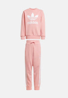 Tuta Adicolor Crew rosa da bambina JC6613 . ADIDAS ORIGINALS 