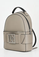 ARMANI EXCHANGE Zaino color fango da donna con placca logo XW001204AF13672 U6242 ARMANI EXCHANGE 