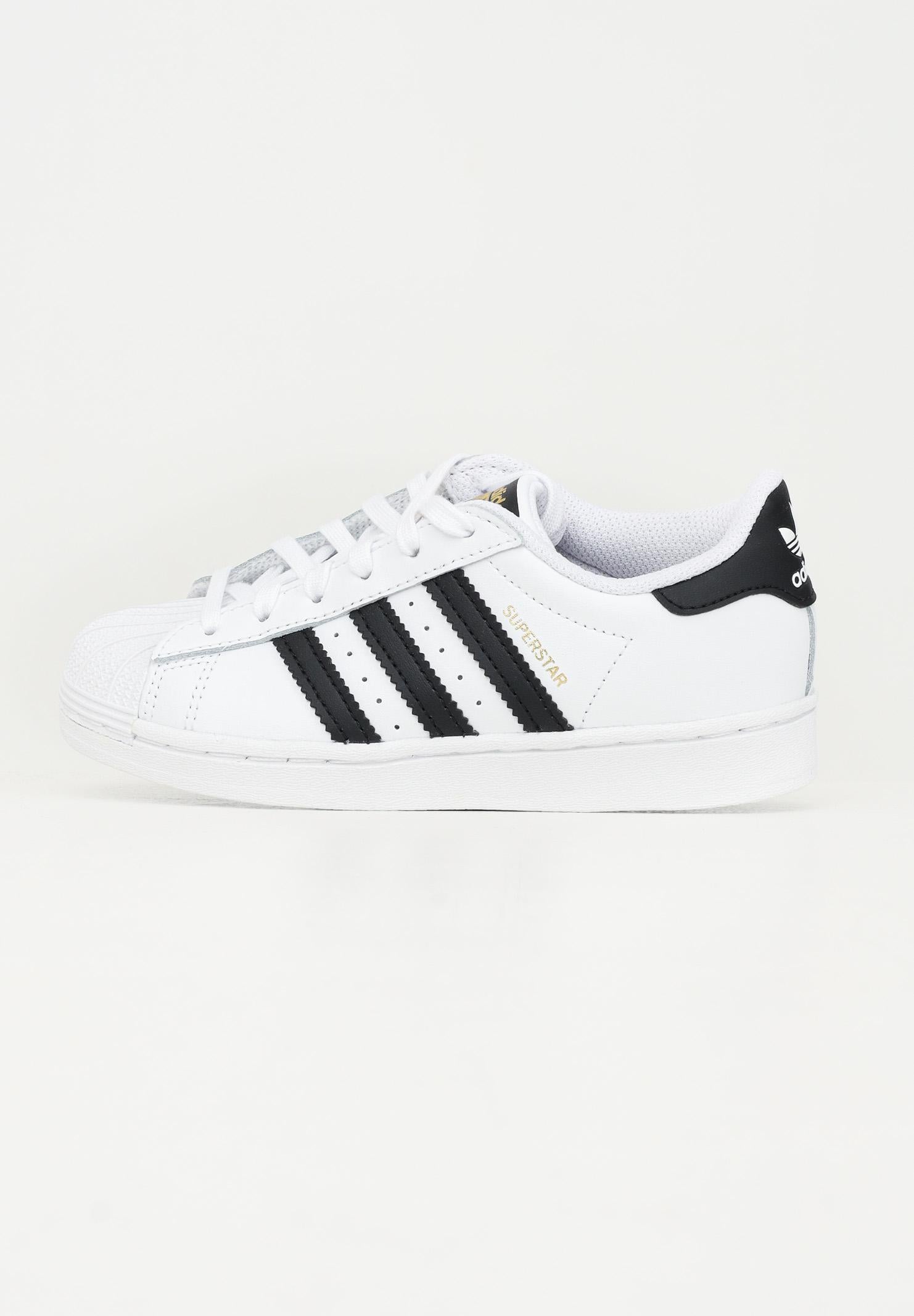 ADIDAS ORIGINALS Sneakers SUPERSTAR bianche per bambino e bambina FU7714 . ADIDAS ORIGINALS 