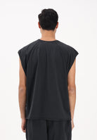 DISCLAIMER T-shirt smanicata grigia da uomo con logo 26EDS55429 NE DISCLAIMER 
