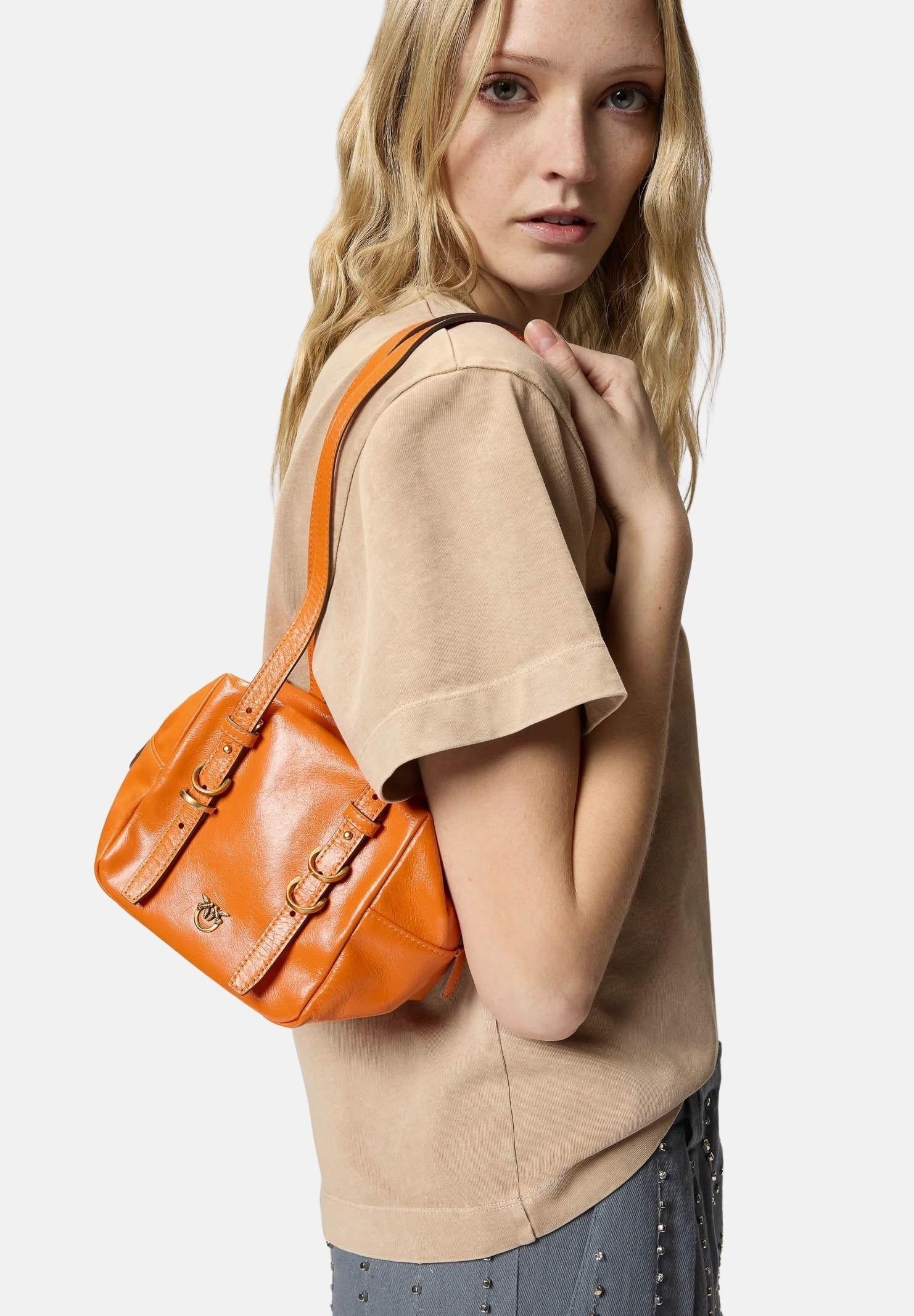 PINKO Women's Orange Cubic Bag Shoulder Bag – Pavidas