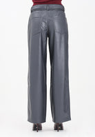 ONLY Pantalone in eco-pelle color grigio da donna 15351275 BlackenedPearl ONLY 