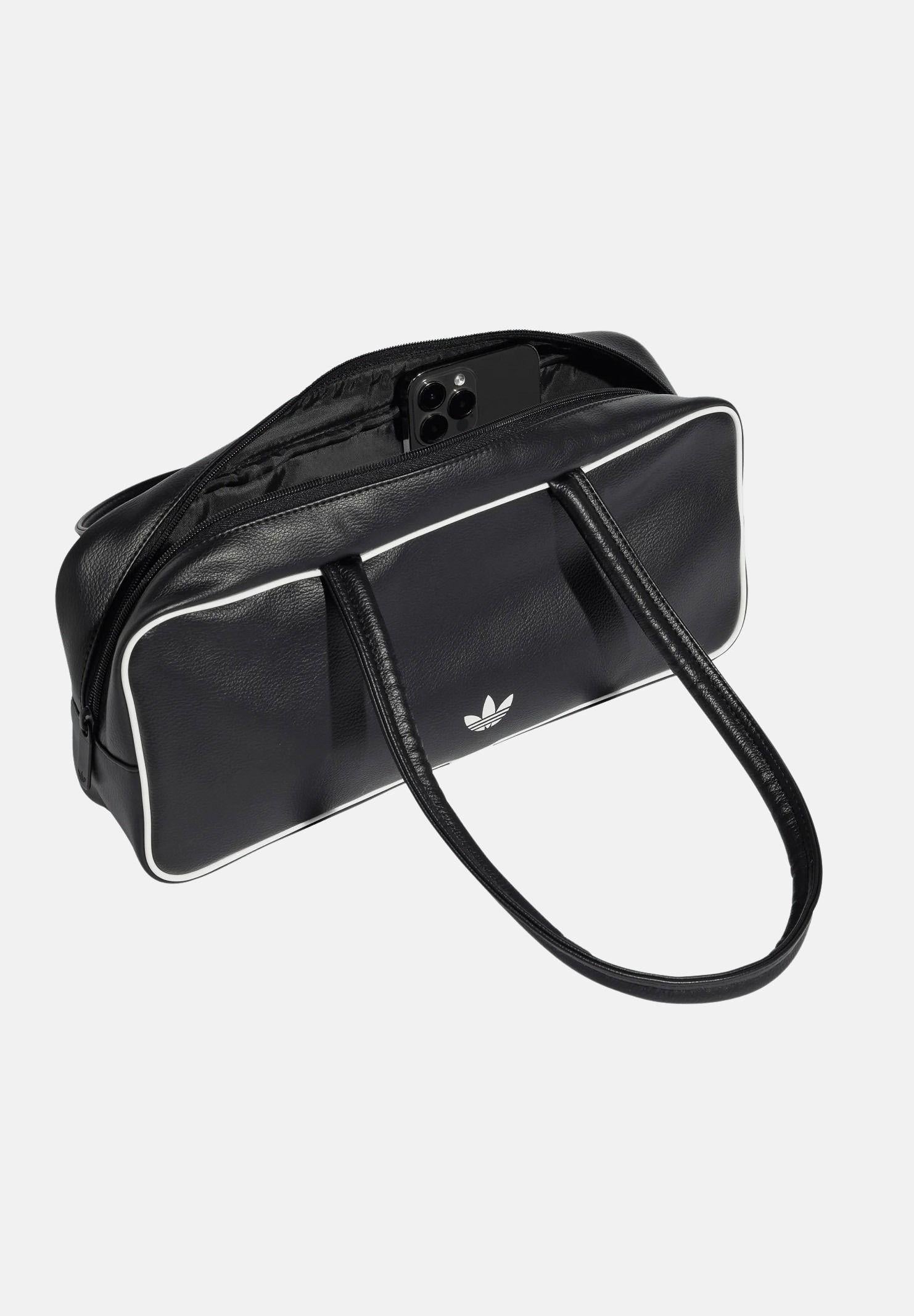 ADIDAS ORIGINALS Borsa a spalla Adicolor Elongated Airliner nera da donna KD7851 . ADIDAS ORIGINALS 