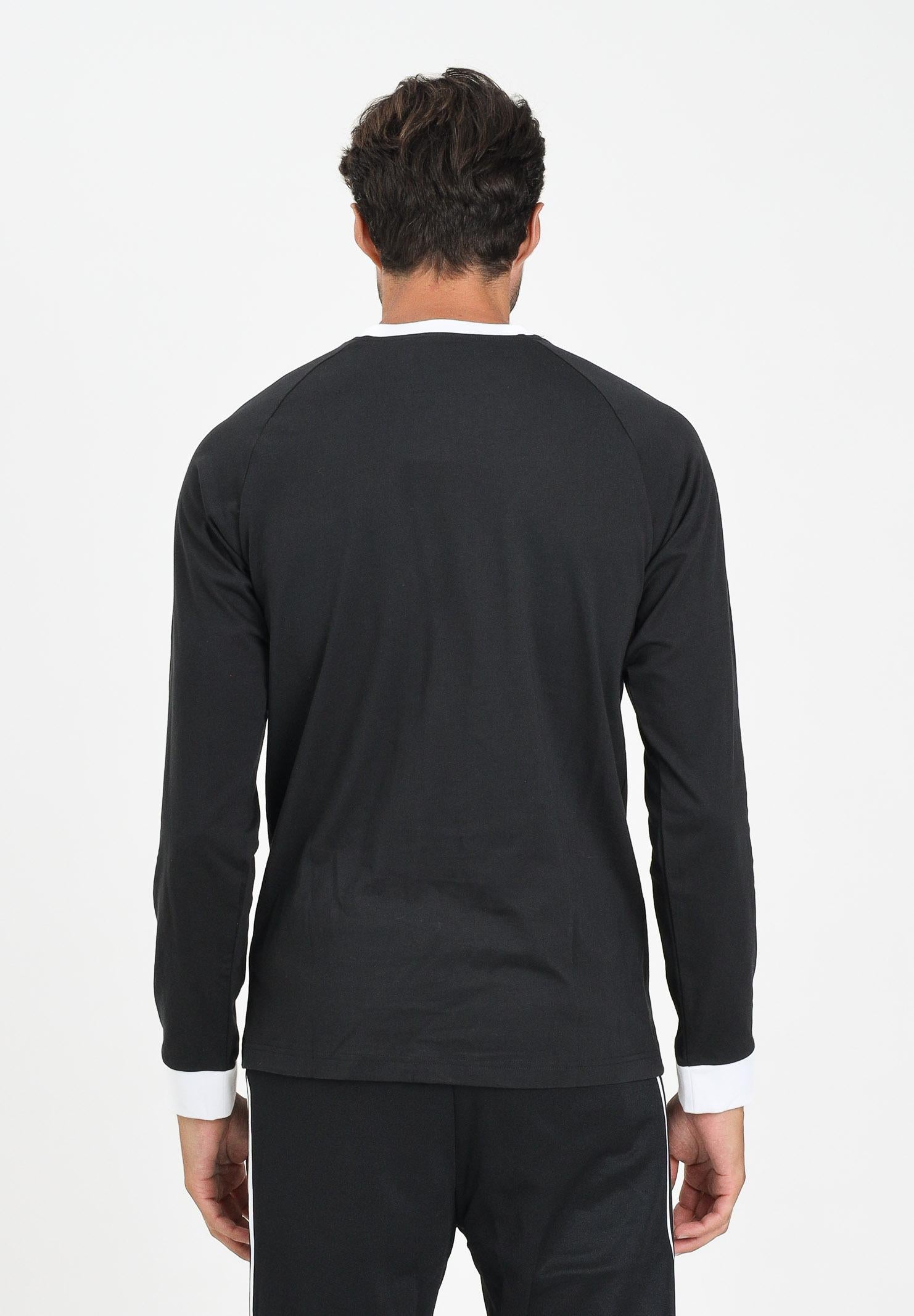 ADIDAS ORIGINALS T-shirt a manica lunga Adicolor Classics 3-Stripes nera da uomo IA4877 . ADIDAS ORIGINALS 