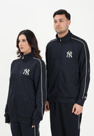 NEW ERA Felpa con zip New York Yankees MLB Piping blu per uomo e donna 60771583 . NEW ERA 