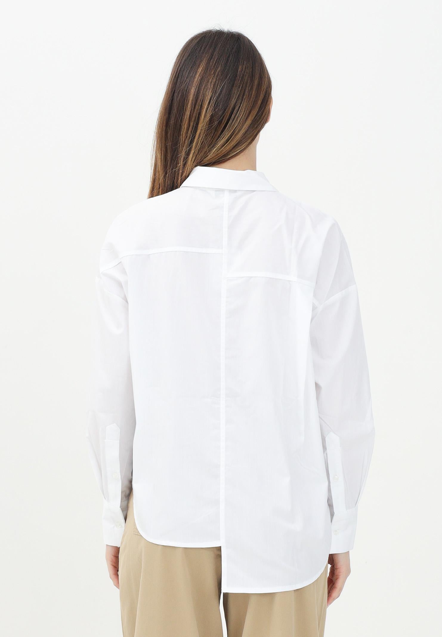 ONLY Camicia a manica lunga bianca da donna con fondo asimmetrico 15343842 BrightWhite ONLY 