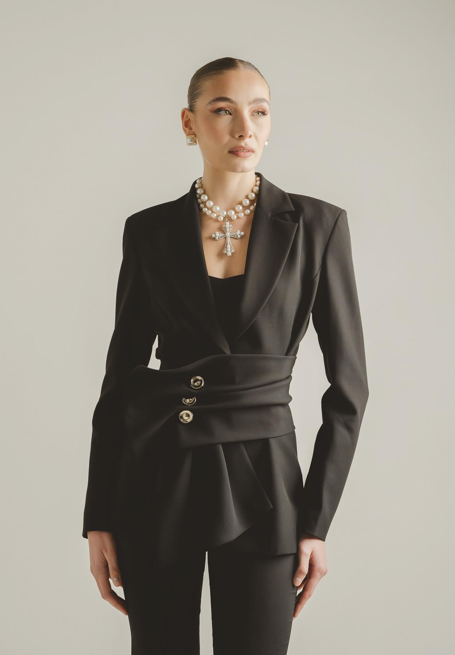 SANTAS Giacca ALLURE nera da donna PV2622 NE SANTAS 