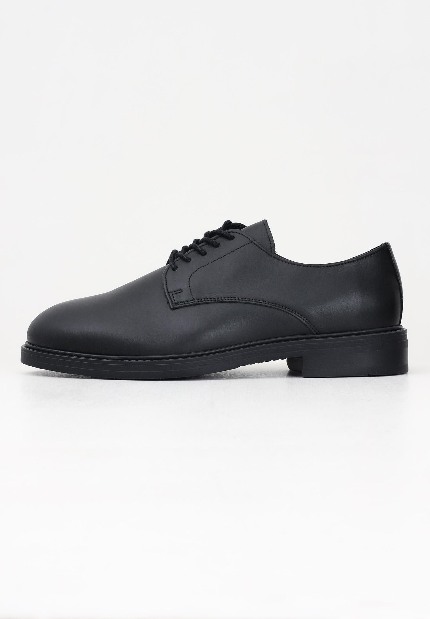 SELECTED HOMME Scarpe stringate nere da uomo 16095935 BLACK SELECTED HOMME 