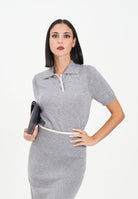 PINKO Maglia a manica corta grigia da donna stile polo 105450A2Q9 II2 PINKO 