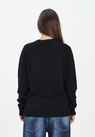 DSQUARED2 Maglioncino girocollo nero per donna, ragazzi e bambini con logo DSQ2 DQ3071D0AFF DQ900 DSQUARED2 