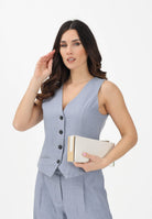 ONLY Gilet azzurro polvere da donna 15336753 VIIN ONLY 