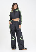 ADIDAS ORIGINALS Pantalone sportivo Teamgeist Adicolor Oversized nero da donna JZ8258  ADIDAS ORIGINALS 