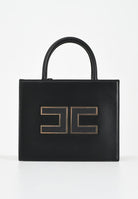 ELISABETTA FRANCHI Tote piccola nera da donna con logo BS33A56E2 110 ELISABETTA FRANCHI 