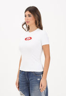 ADIDAS ORIGINALS T-shirt a manica corta bianca da donna con logo KA2687 . ADIDAS ORIGINALS 