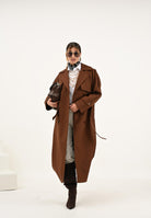 PATRIZIA PEPE Cappotto marrone da donna 8O0188A630 B834 PATRIZIA PEPE 