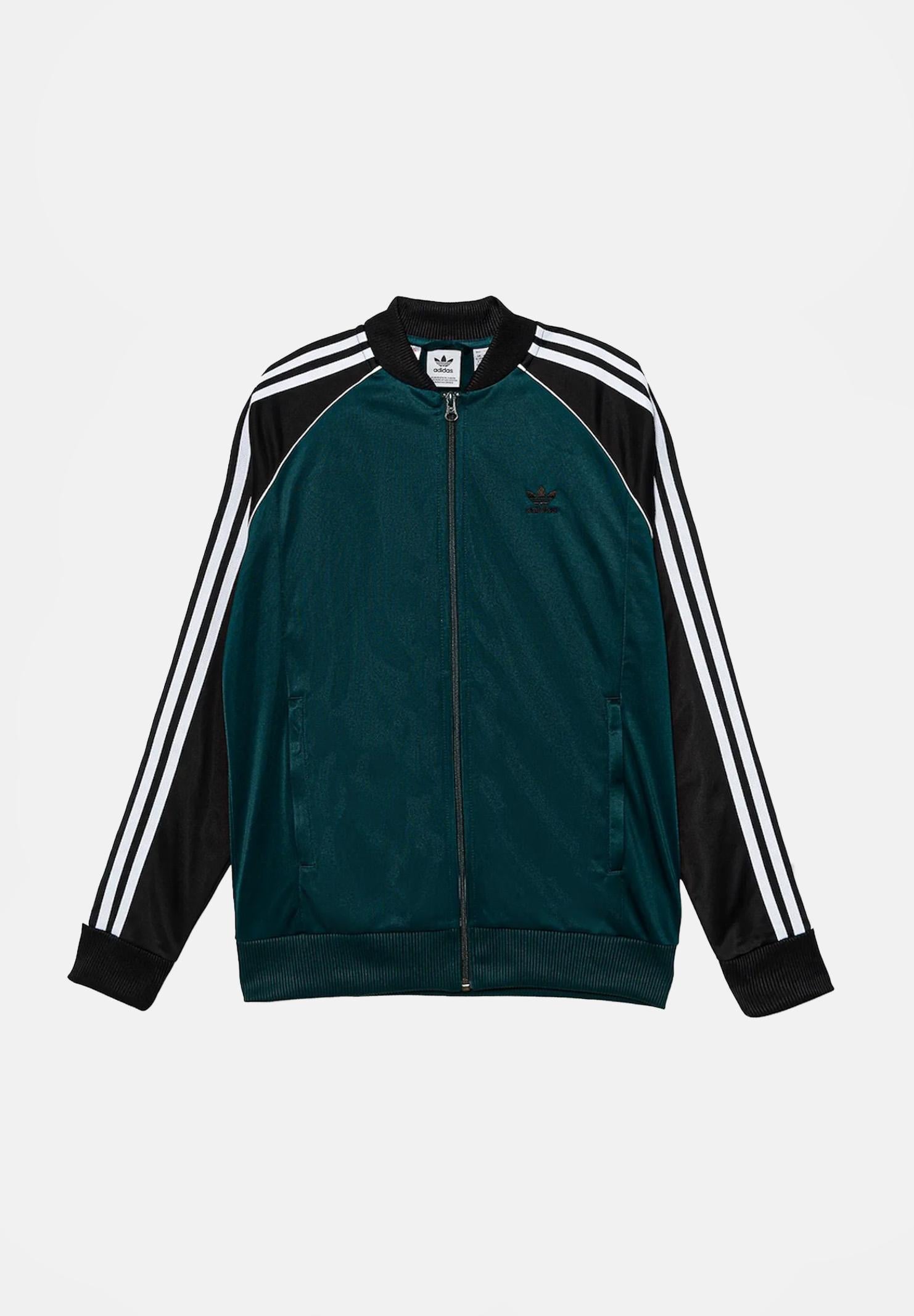 ADIDAS ORIGINALS Felpa con zip Adicolor SST verde per bambino e bambina JV8565  ADIDAS ORIGINALS 