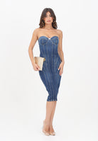 ELISABETTA FRANCHI Abito midi in denim da donna AJ44D56E2 104 ELISABETTA FRANCHI 