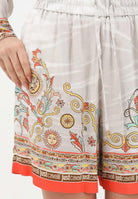 JUST CAVALLI Shorts avorio da donna con fantasia 80PAD1P8NS840 MC3 JUST CAVALLI 