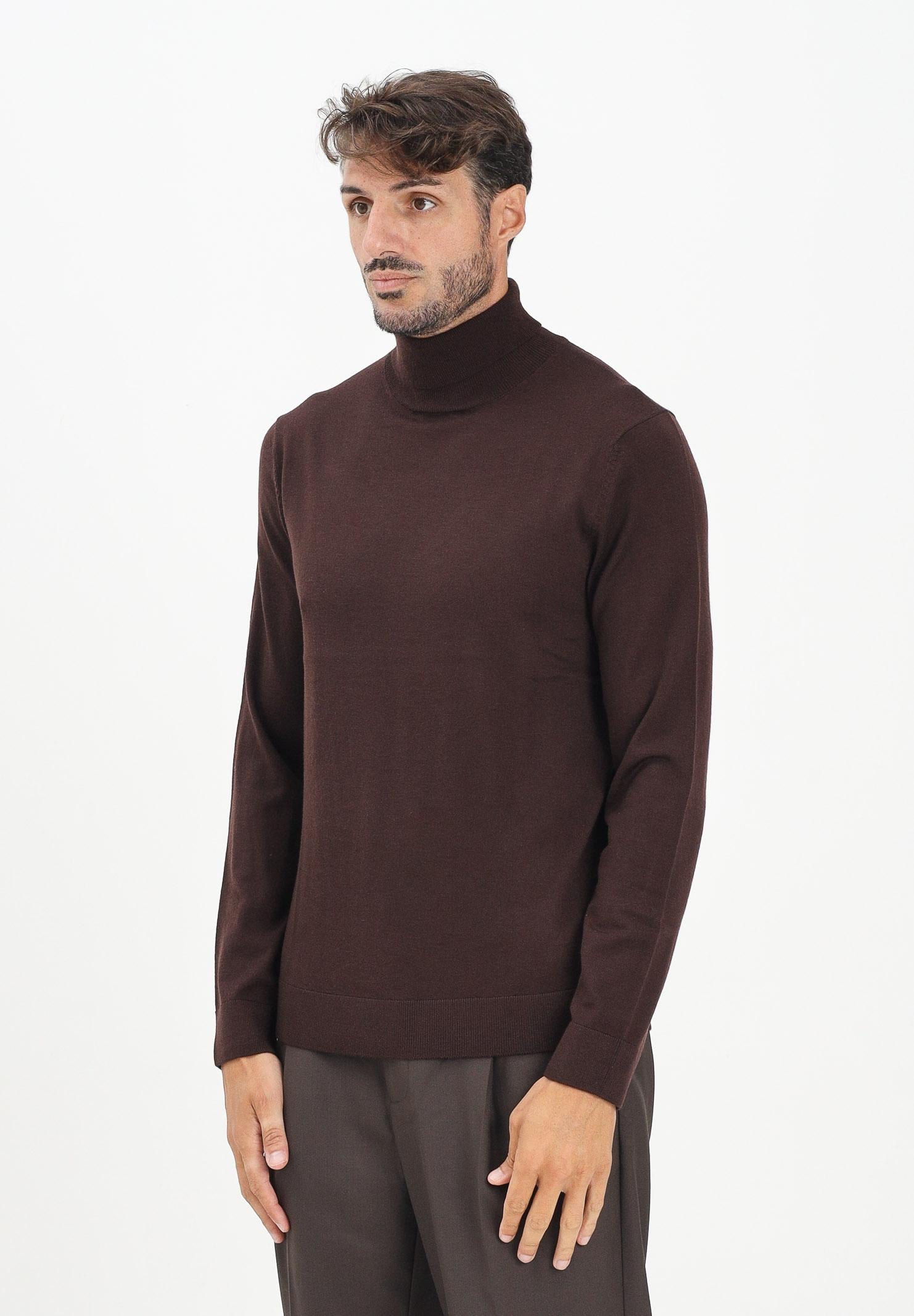 SELECTED HOMME Maglione a collo alto marrone da uomo 16094653 Demitasse SELECTED HOMME 