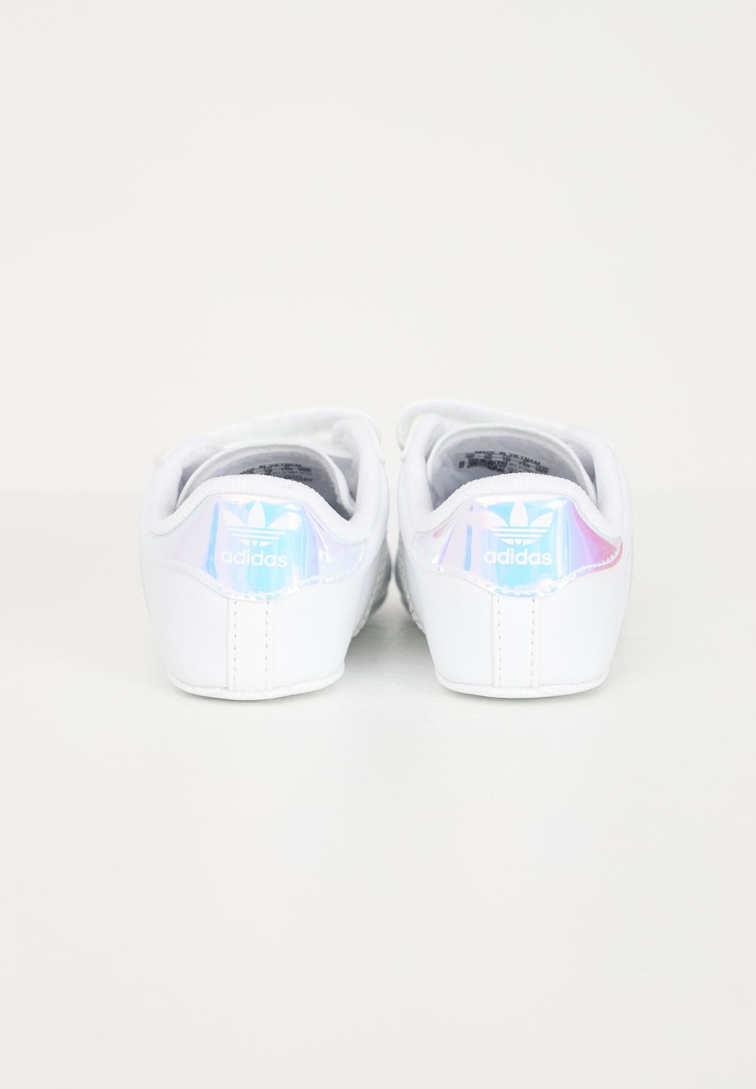 Sneakers bianche da neonato con strappo SUPERSTAR BD8000  ADIDAS ORIGINALS 