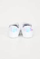 Sneakers bianche da neonato con strappo SUPERSTAR BD8000  ADIDAS ORIGINALS 