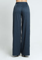 SANTAS Pantalone APPLE PIE blu da donna con motivo gessato PV25018 BLU SANTAS 